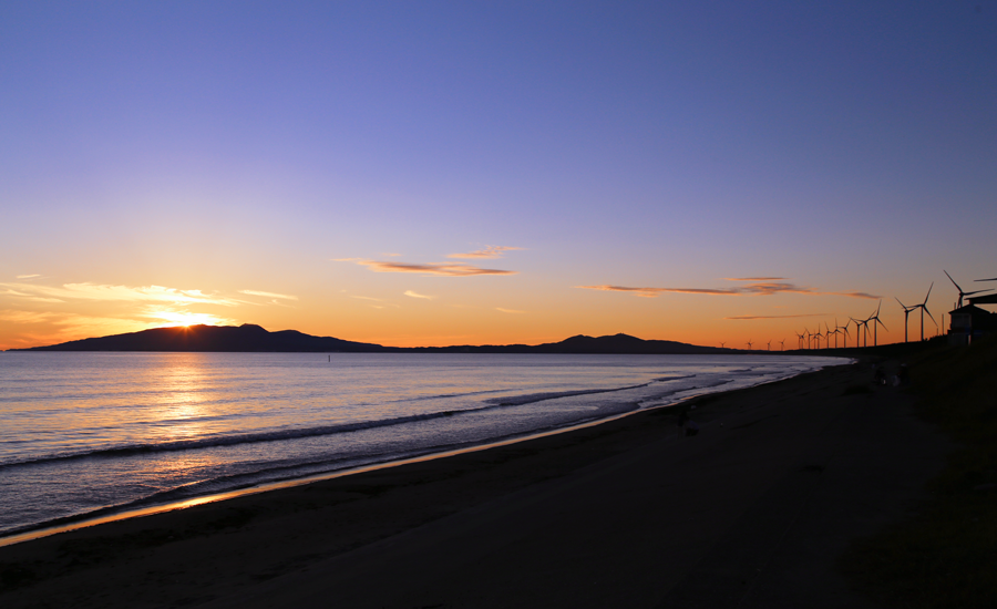 出戸浜の夕日