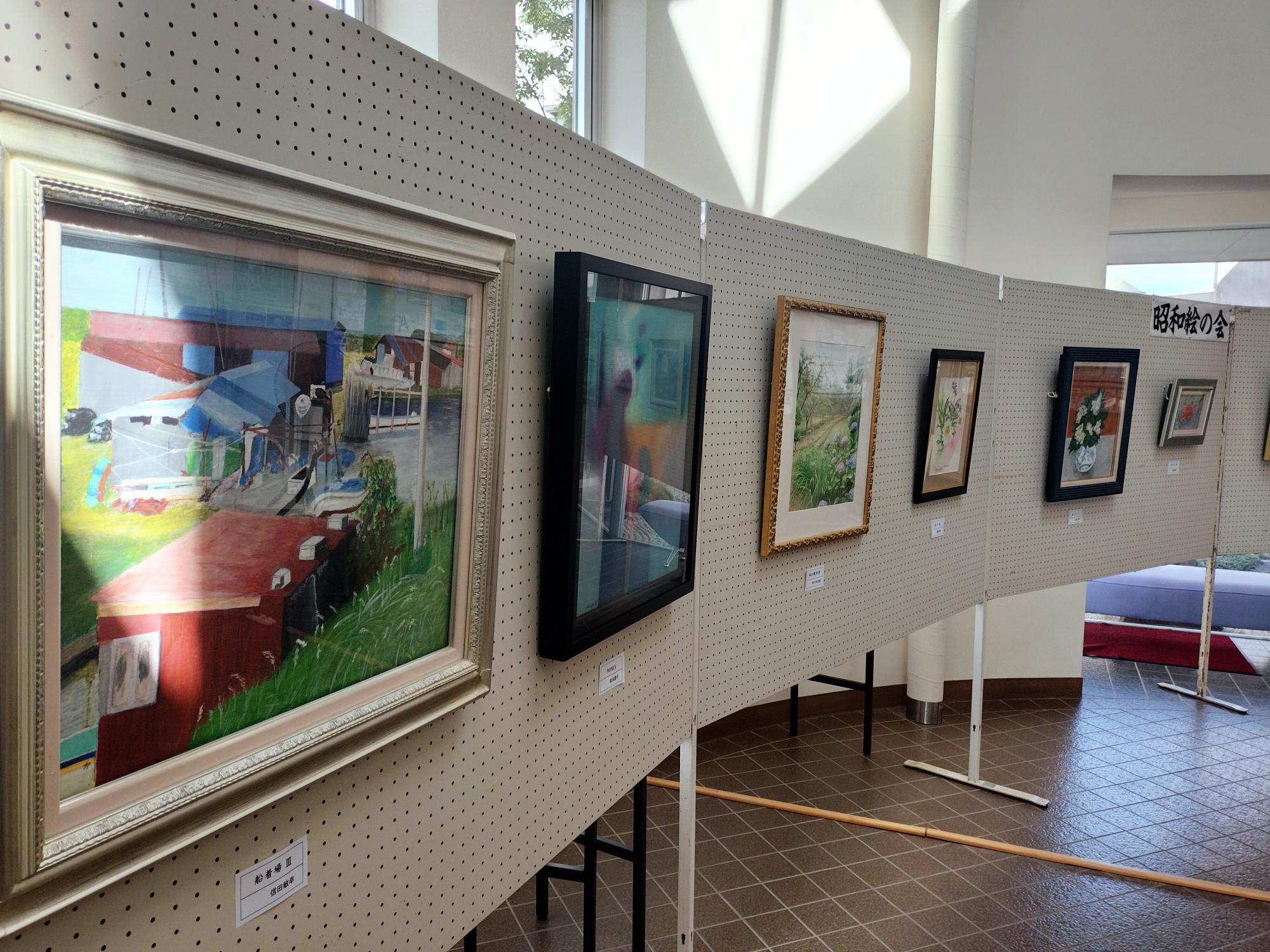 『絵画展』（第17回昭和絵の会緒の皆さん）