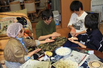 一般プリント部門入選「だまこ餅体験」の写真